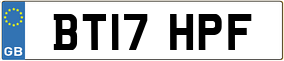 Truck License Plate